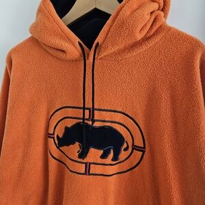 Vintage Ecko Fleece Hoodie Rhino Logo Medium 90s Y2K